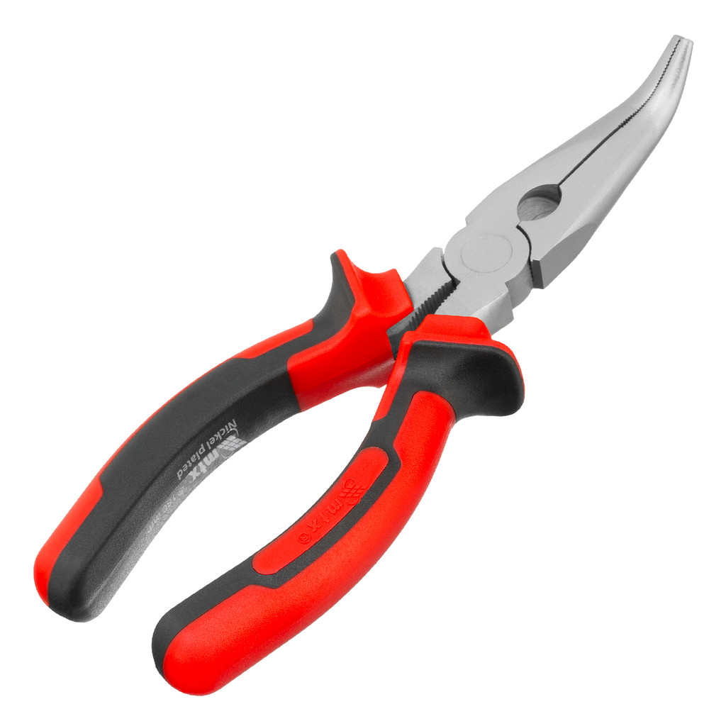 Alicate de Bico Meia Cana Curvo Niquelado 7pol 18cm MTX