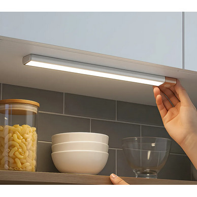 Luminária LED Barra Recarregável USB - Sem Fio Versátil para Parede Armário Cozinha e Banheiro - LED para quarto