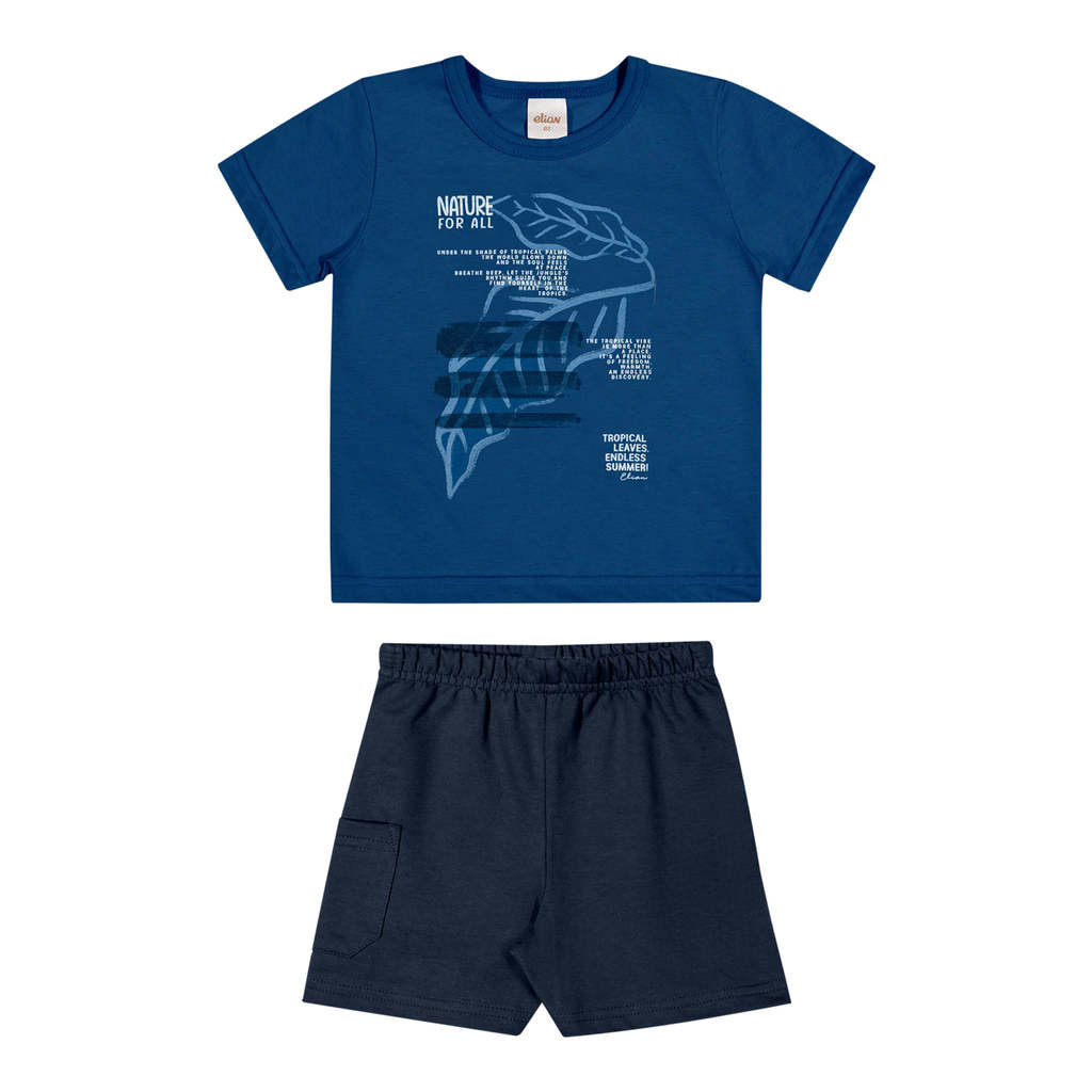 Conjunto Infantil Menino Nature Elian Azul
