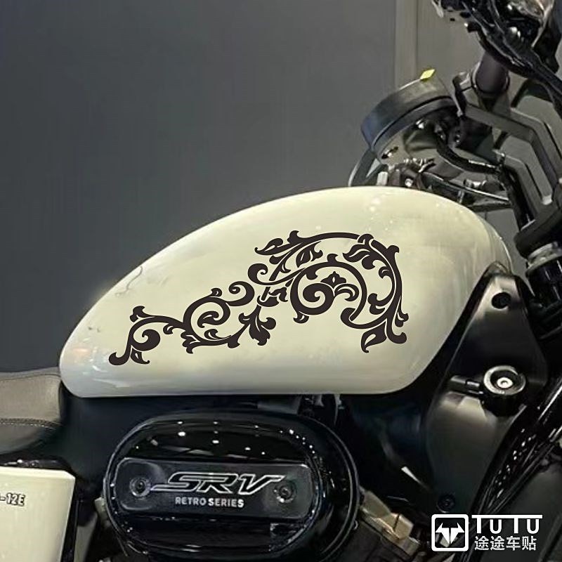 Adequado Para Qianjiang Flash 350 Adesivos Guirlanda Locomotiva Decalques Tanque De Combustível Clássicos Literários Car