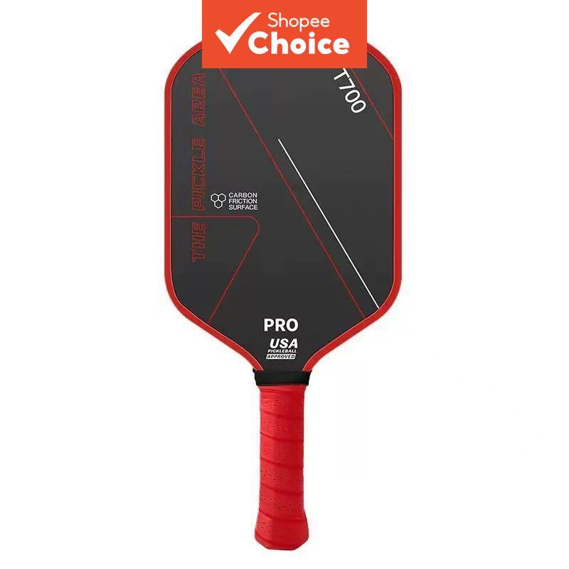 Pá De Pickleball De Fibra De Carbono T700 Toray , Design Fosco De Uma Peça Para Energia E Controle