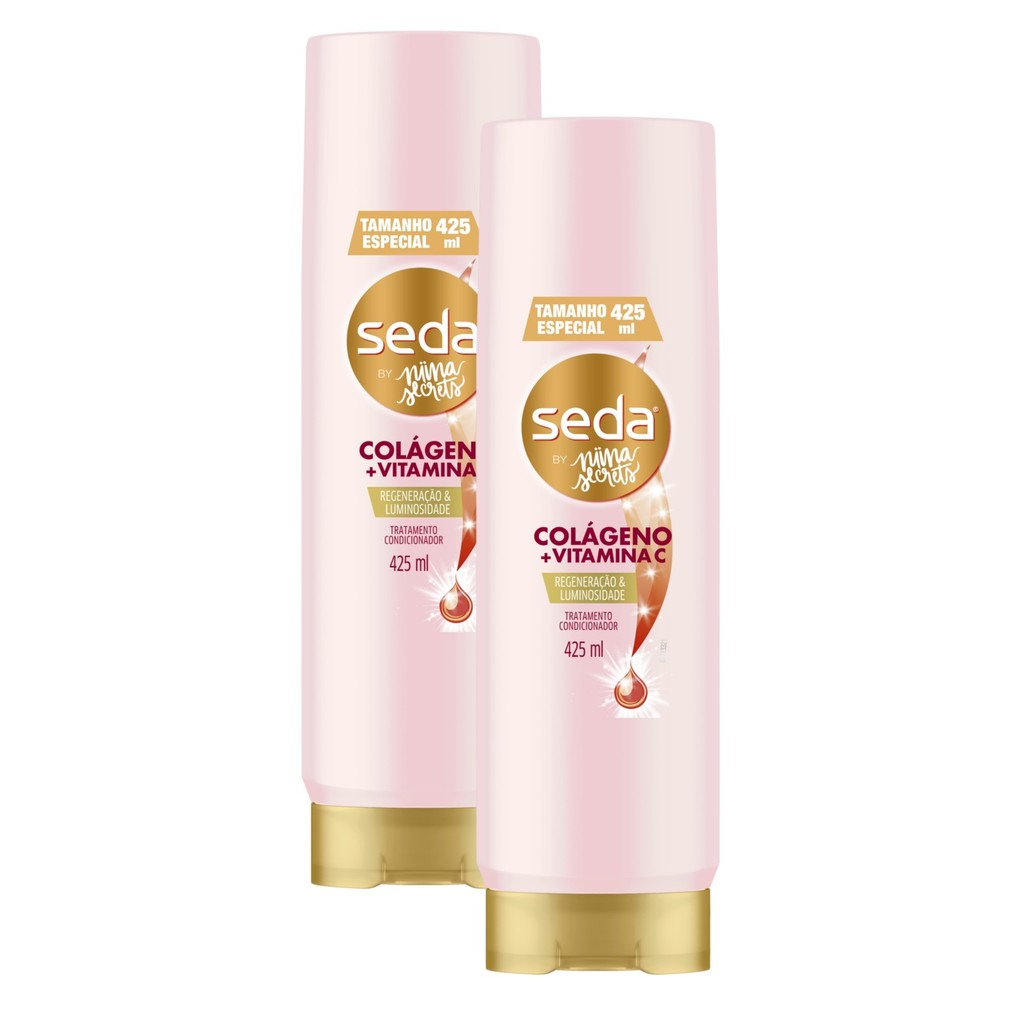 2 Condicionador Seda Niina Secrets Colágeno Vitamina C 425ml