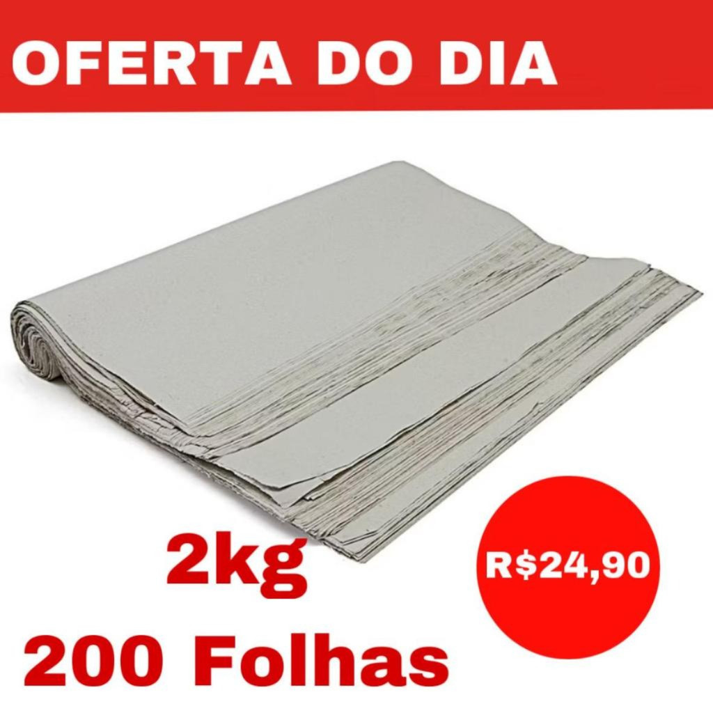 JORNAL PET  200 FOLHAS PAPEL LIMPO BIODEGRADAVEL SEM TINTA PROMOÇÃO ENVIO IMEDIATO.