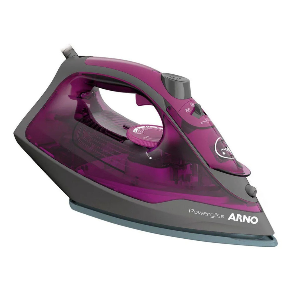 FERRO A VAPOR ARNO POWERGLISS BASE XGLIDE FPO1 ROXO 220V