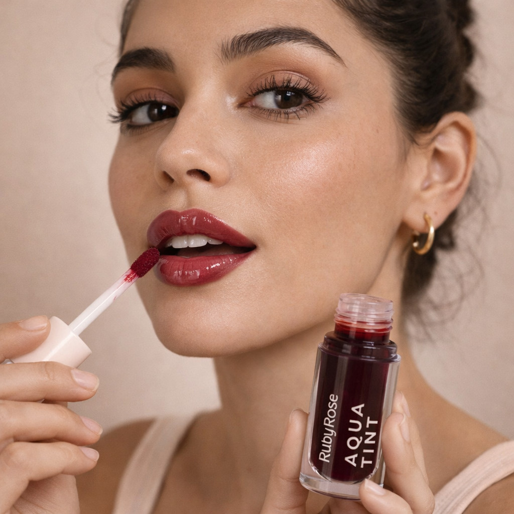 Aqua Tint Ruby Rose 5ml Pigmentado Com boa fixação Lip Tint
