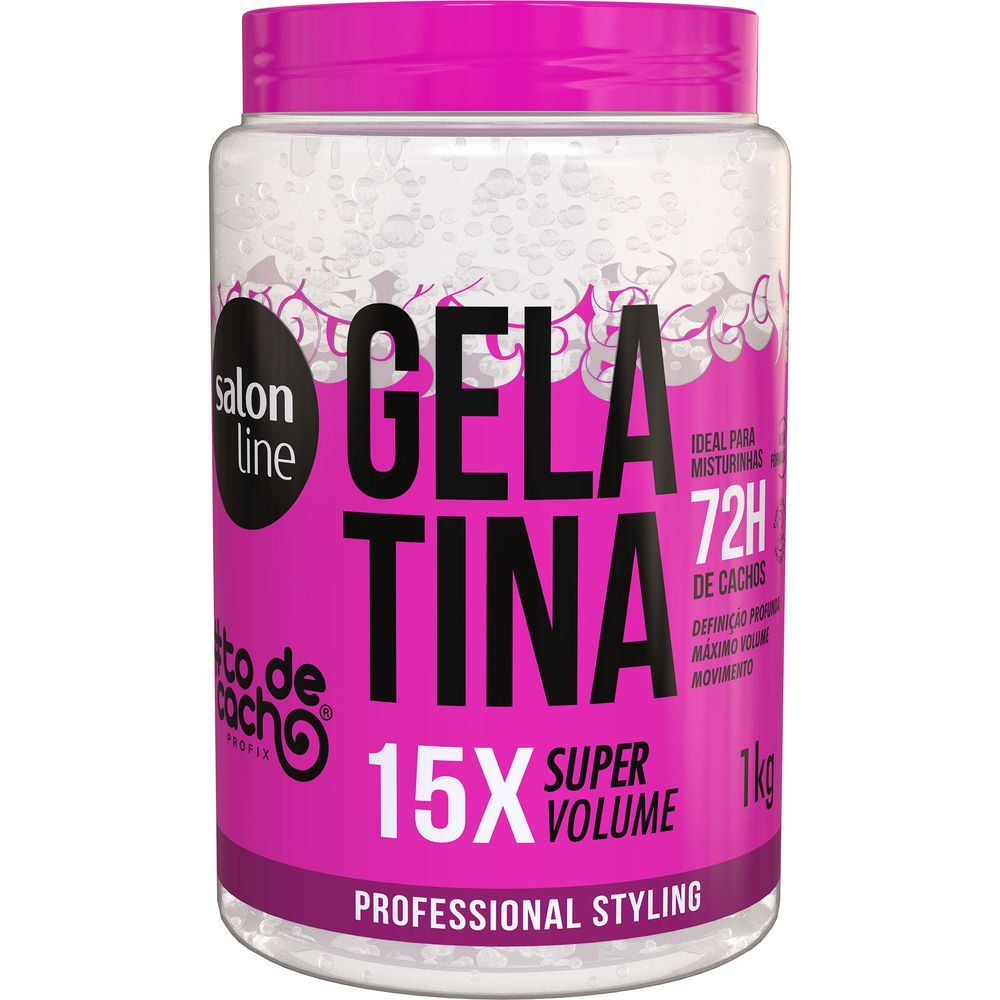 Gelatina Salon Line #todecacho Super Volume 1Kg em Oferta na Shopee