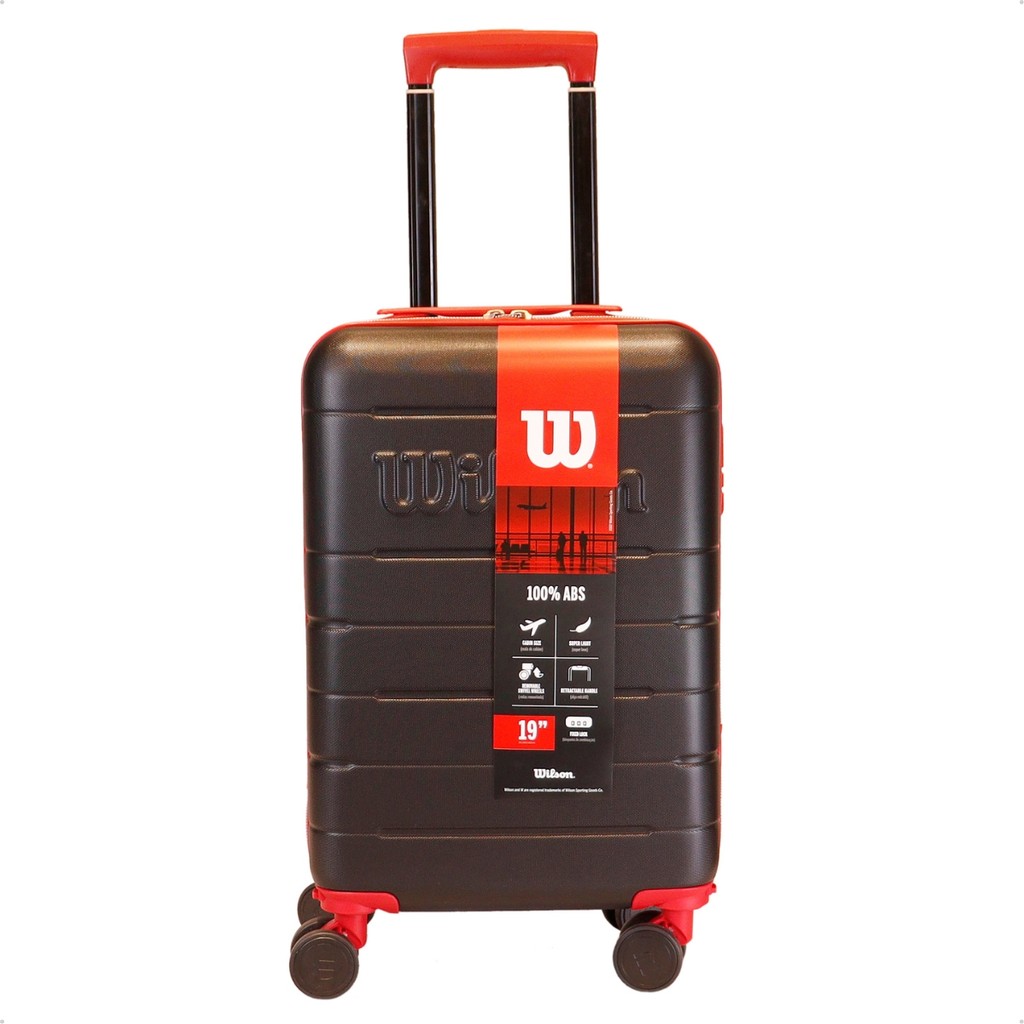 Mala Viagem Bordo Rodinhas 360 TM 19 Resistente Cadeado Embutido Rígida Leve 10kg Wilson