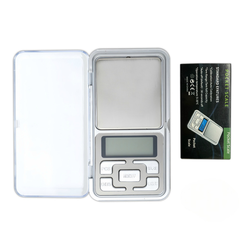 Kit 4 Mini balança digital de precisão de 0.1 a 500gr para joias ouro farmácia e outros FANG