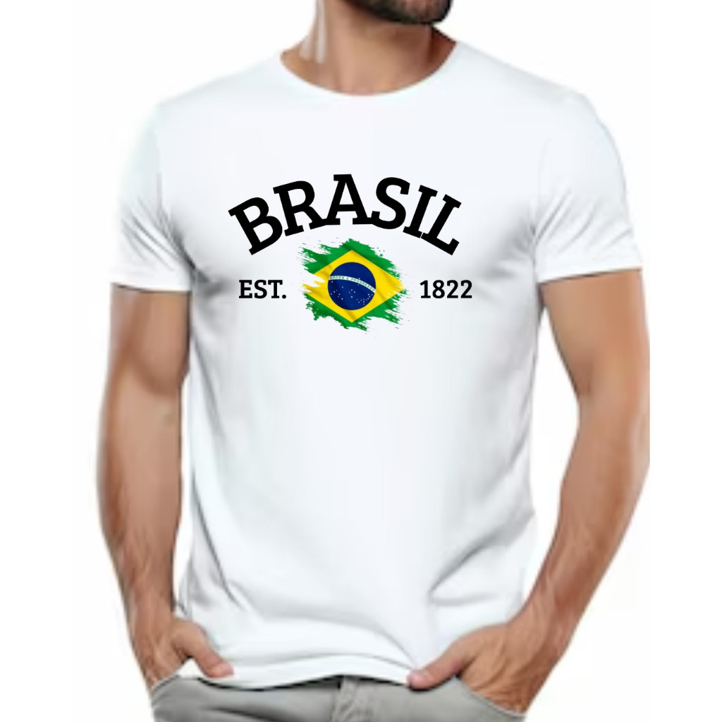 Camiseta BRASIL 10 camisa 1822 blusa torcedor moda masculina time brasileiro
