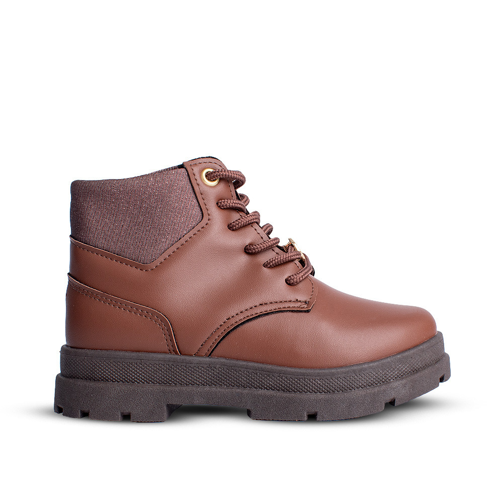 Bota Infantil Menina Kidy Style Camel Coturno Moderno Confortável Dia a Dia Rodeio Festa Boiadeira — imagem 2 de 2
