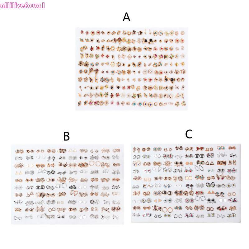 allilivefoua1 100 Pares Brincos Estilos Variados Conjunto Surpresa Para Namorada