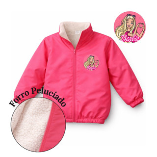 Casaco Infantil Inverno Jaqueta Personagem Barbie em Oferta na Shopee