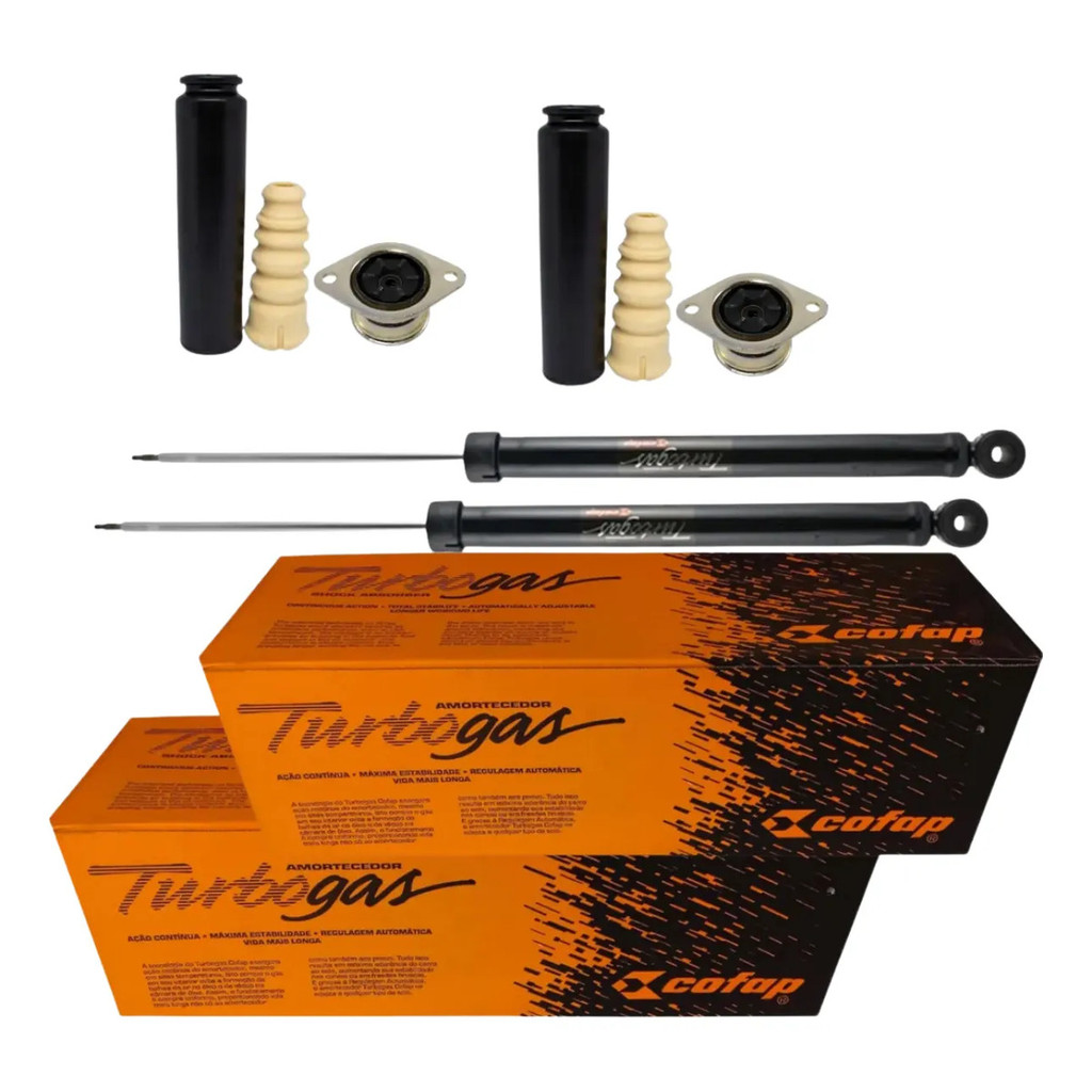 Par Amortecedor Cofap Traseiro Fiesta Rocan 03/13 + Kit