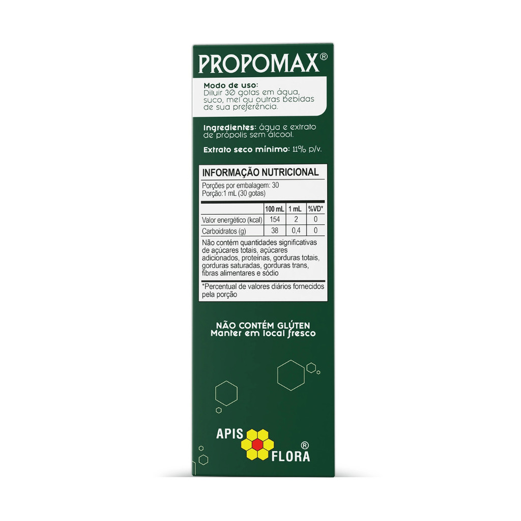 Kit com 2 PROPOMAX (Extrato de Própolis Sem Álcool) 30ml - Apis Flora — imagem 2 de 2
