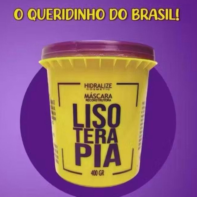 Máscara de Hidratação Lisoterapia Hidralize 400g Reconstrução Nutrição Fortalecimento Capilar