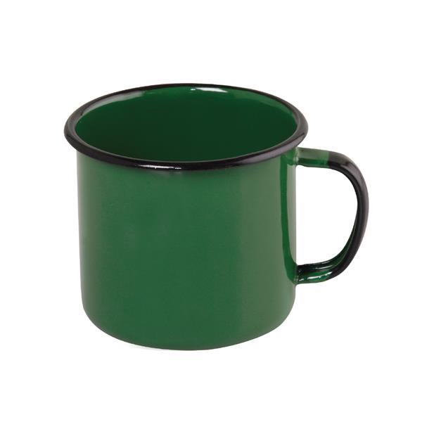 Caneca Esmaltada Verde - 370 ml (1 unidade)
