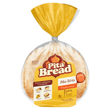 Pita Bread Pão Sírio Extrafino