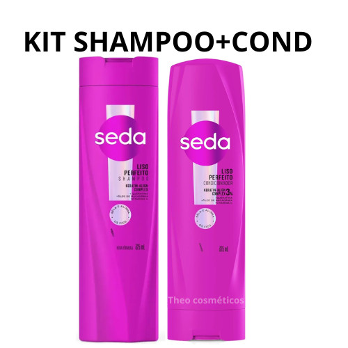 Kit Seda  Liso Perfeito Shampoo 325ml + Condicionador 325ml em Oferta na Shopee