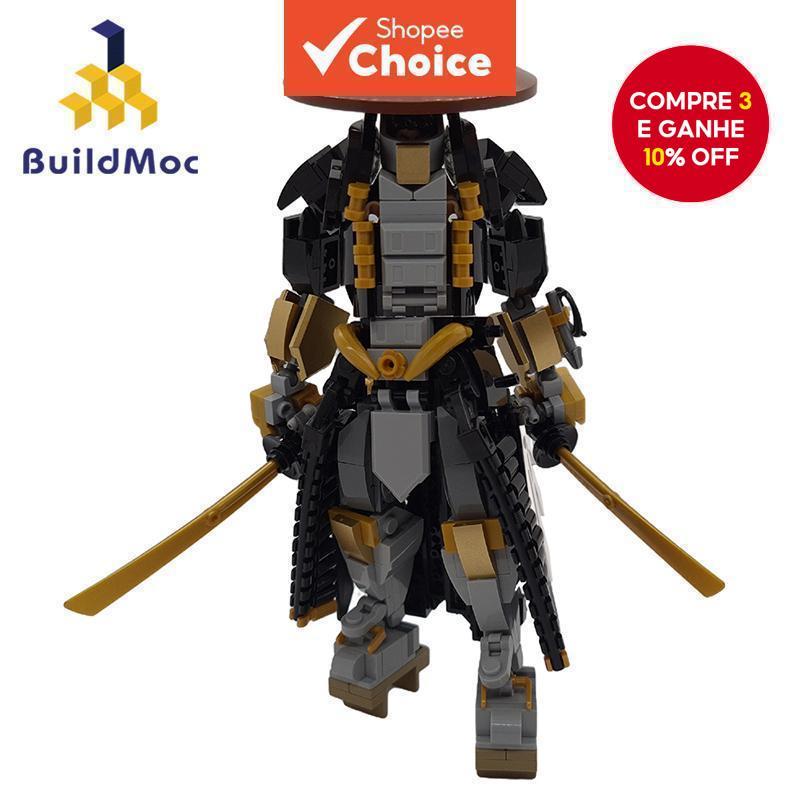 O modelo de mecha Ronin Noir Blocos de Montar Samurai robô Brinquedos Educativos Presentes 342PCS Tijolos MOC-107112 em Oferta na Shopee