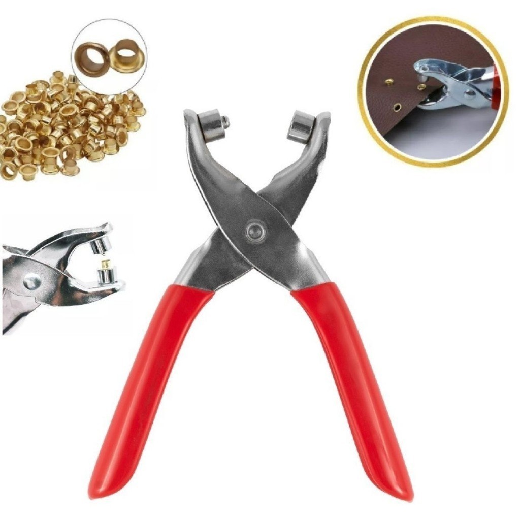 Alicate Aplicador Com 100 Botões De Metal De Pressao Para Roupa