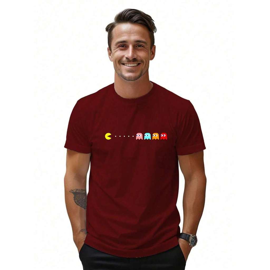 Camiseta Pac Man Jogos Antigos Camisa Algodão Geek Manga Curta Envio imediato em Oferta na Shopee