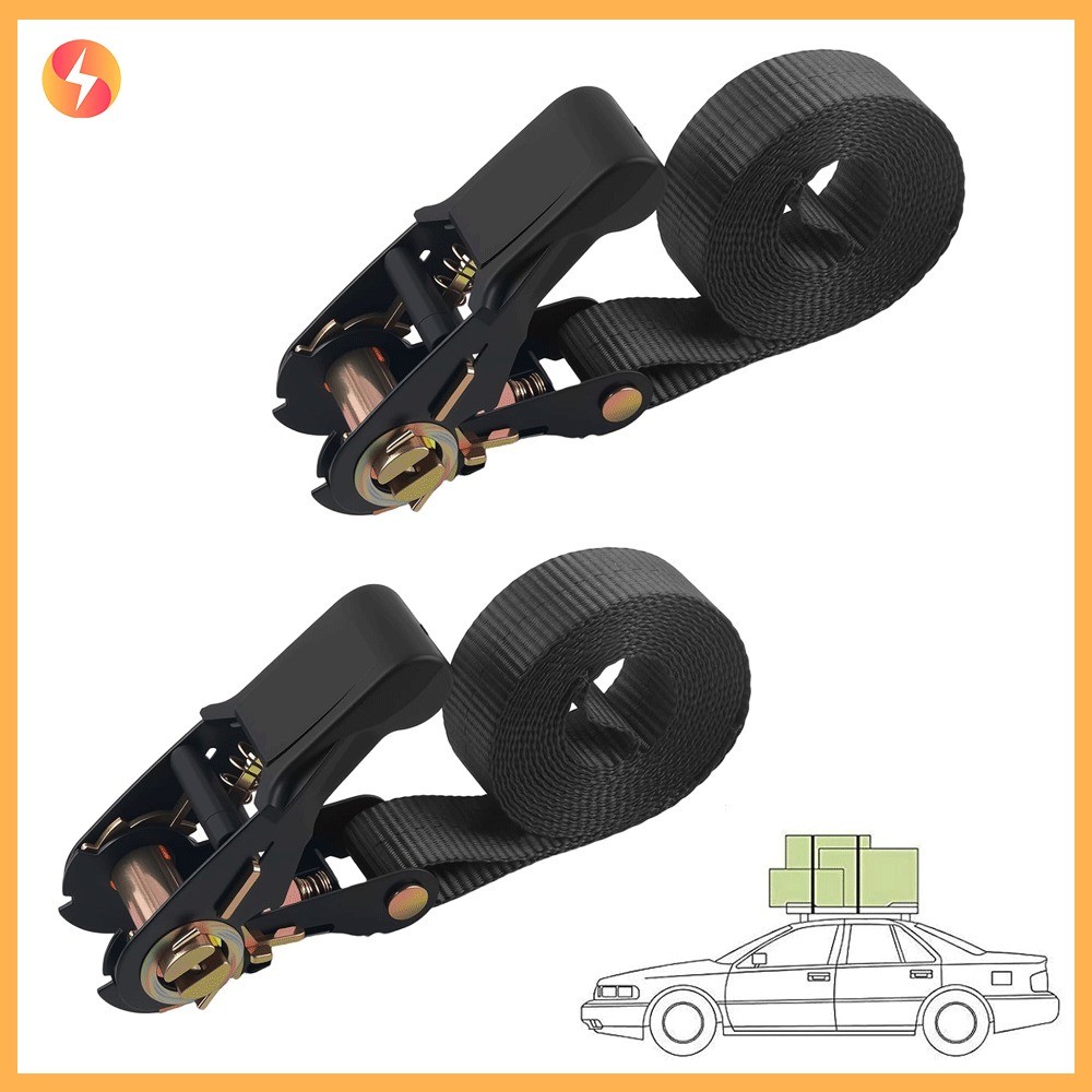 Correias De Catraca Retráteis Sem Fim Tiras De Amarração Ganchos Resistentes Para Caminhão De Motocicleta De Carga em Oferta na Shopee