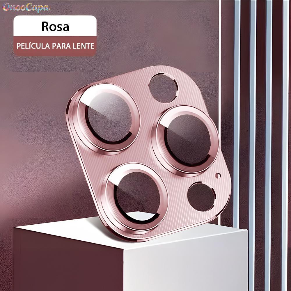 Película Lente De Câmera iPhone 16 15 14 13 12 11 Pro Plus Max Mini Diamond-Studded Integrated Film Lens M003-01