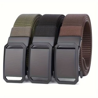 Cinto Tático Masculino Nylon Ajustável Fivela Automática Militar Resistente Esportivo