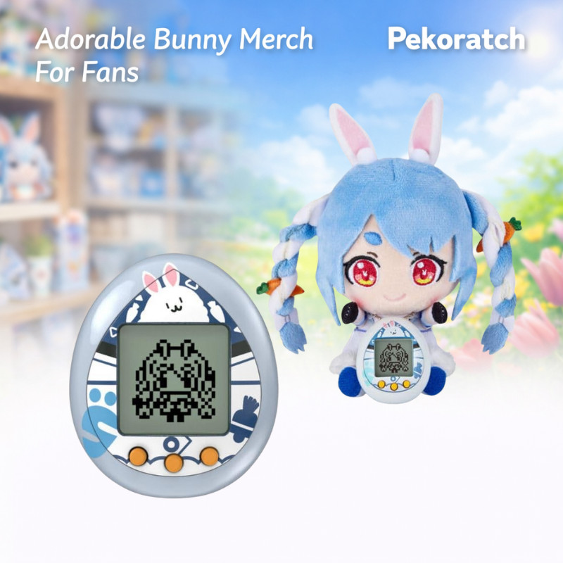 Pekoracchi Virtual Pet Toy Usada Branco Personagem Fofo Jogo Digital