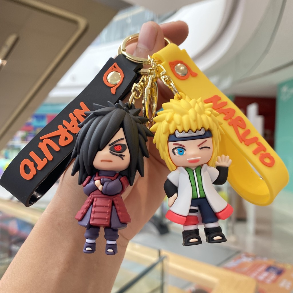 Chaveiro de Naruto Figurina Naruto Kakashi Chaveiro de Desenho Animado Pingente de Máquina de Garra Pequeno Presente Ata