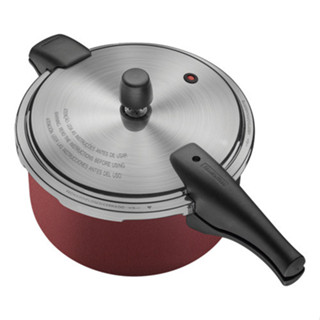 Panela De Pressão Tramontina Vancouver Effect Alumínio 6 L Cor Vermelho em Oferta na Shopee