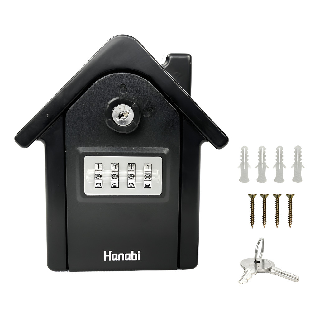 Mini Cofre Parede Hanabi Apartamento Guarda Chaves Fechadura em Oferta na Shopee