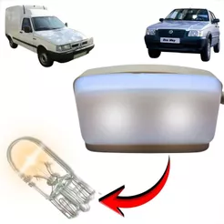 KIT LANTERNA DE TETO COM CHAVE UNO FIORINO 04 EM DIANTE COM LÂMPADA T10 HALÓGENA 12V