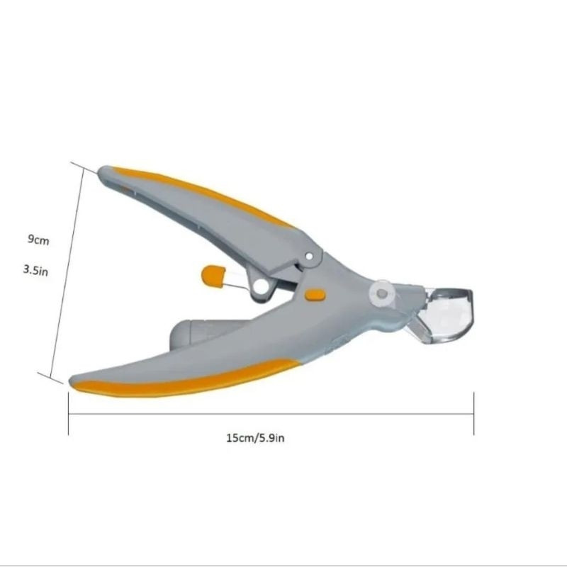 Cortador de Unhas com Luz LED Cortador de Unhas para Gato Preto SEBC