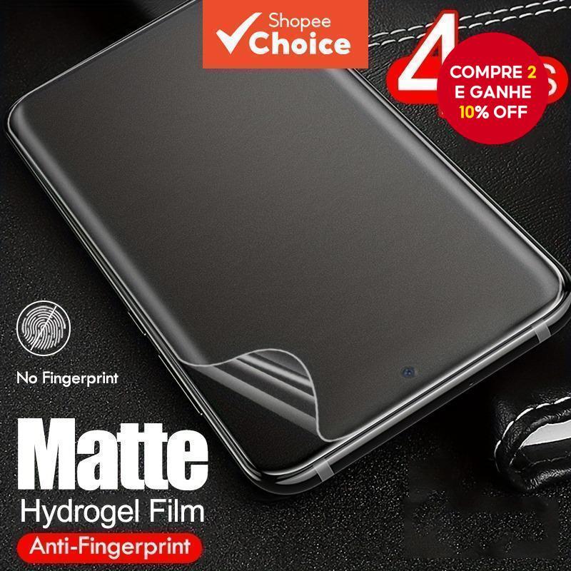 2/4 Unidades Protetores De Tela Cheia De Filme De Hidrogel Fosco Para Samsung Galaxy S24 S23 S22 S21 S20 Ultra Plus em Oferta na Shopee