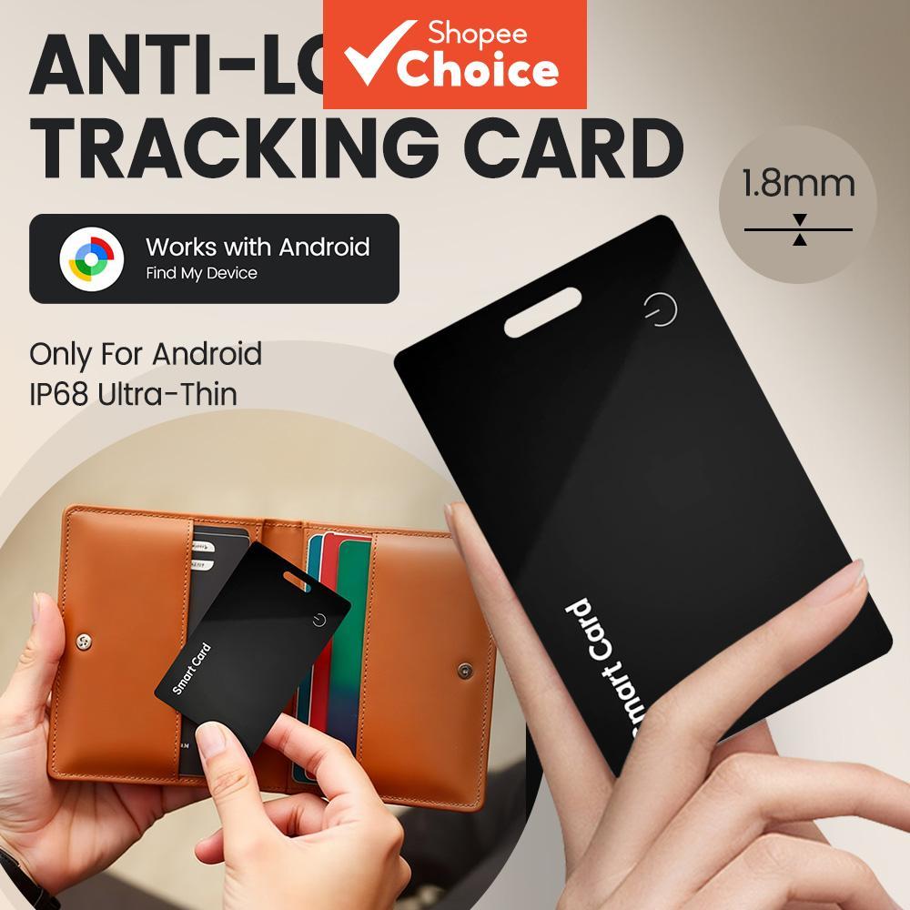 Carteira Localizadora para Android, Cartão Rastreador Ultra Fino com Aplicativo Google, Localizador de Itens