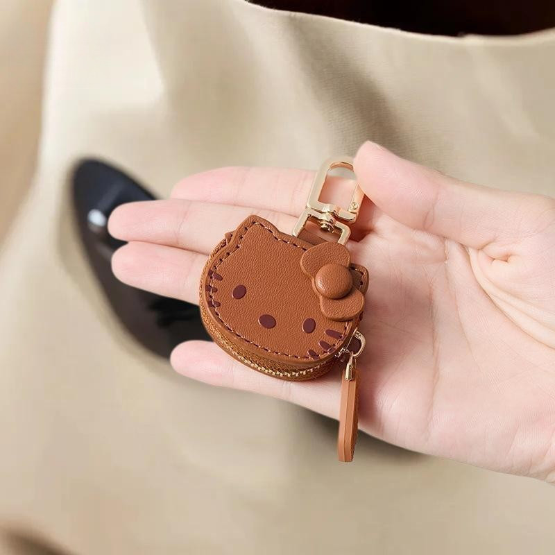 1 Peça Pingente de Bolsa de Couro Criativo Personalidade KT Chaveiro de Gato Cartoon Acessórios Kawaii Hello Kitty