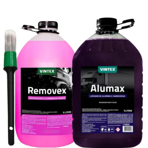 Alumax Limpa Alumínio + Removex Para Chassi + Pincel em Oferta na Shopee