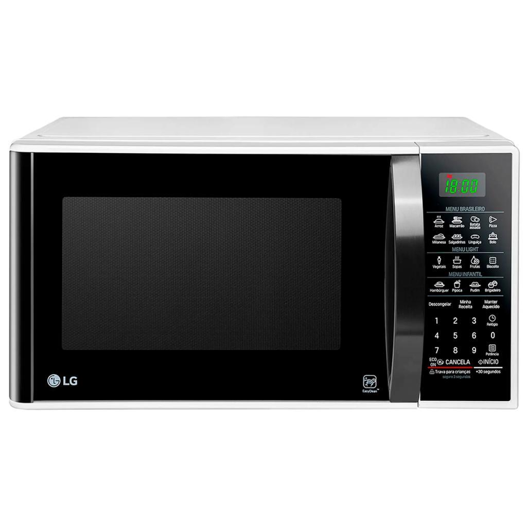 Micro-Ondas LG 30L MS-3091BC Solo 127v 800W Com Revestimento EasyClean Função Eco On em Oferta na Shopee