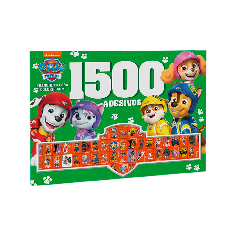 Patrulha Canina | Prancheta Para Colorir | 1500 Adesivos