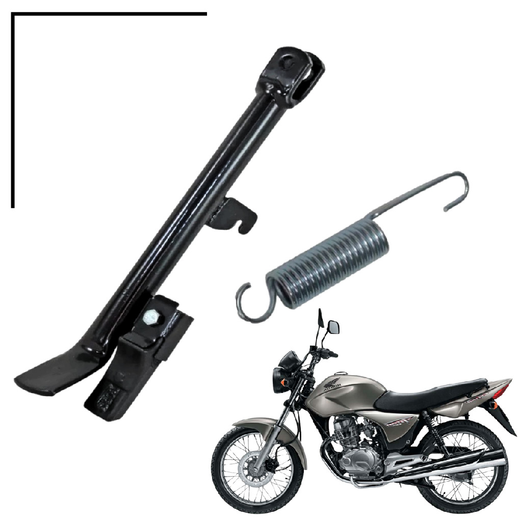 Cavalete Lateral com Borracha + Mola TitanFan 150