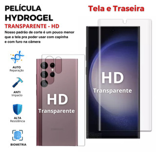 Kit Tela e Traseira de Película Hidrogel HD Transparente para Samsung S5 S24 S23 Todos os Modelos em Oferta na Shopee