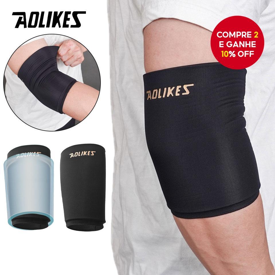 AOLIKES 1 peça de protetor de cotovelo de gel para levantamento de peso, suporte de cotovelo com compressão, almofadas