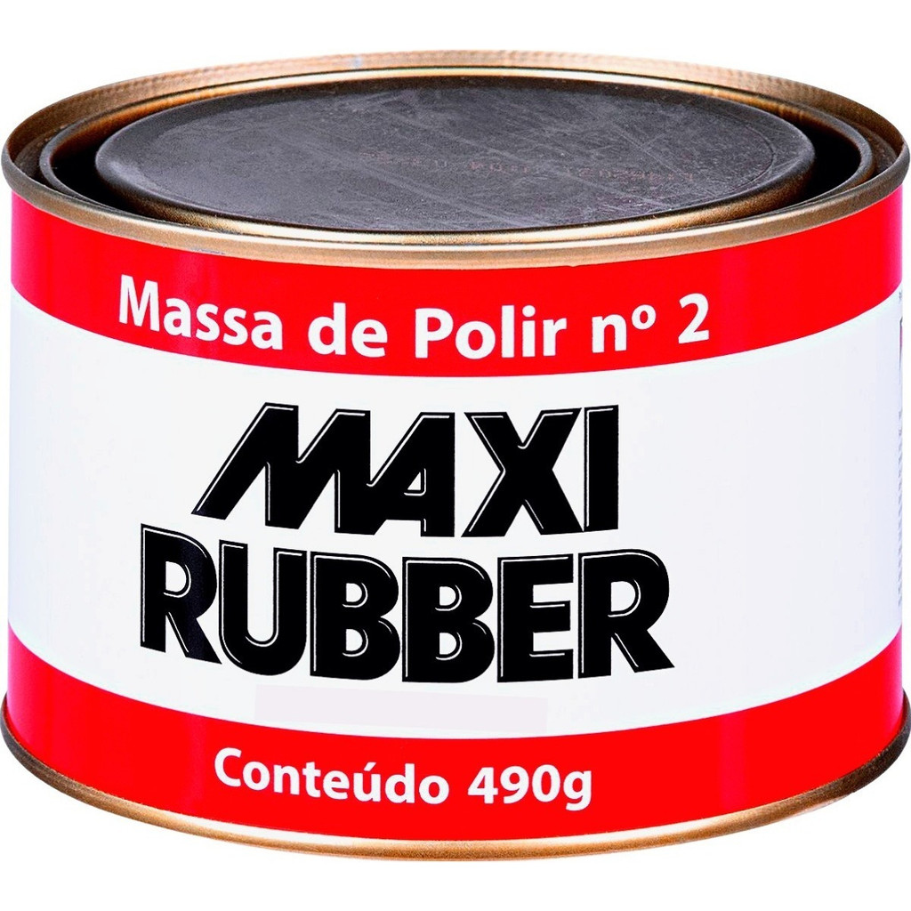 Massa De Polir Nº 2 Polimento Automotivo Maxi Rubber 490g em Oferta na Shopee