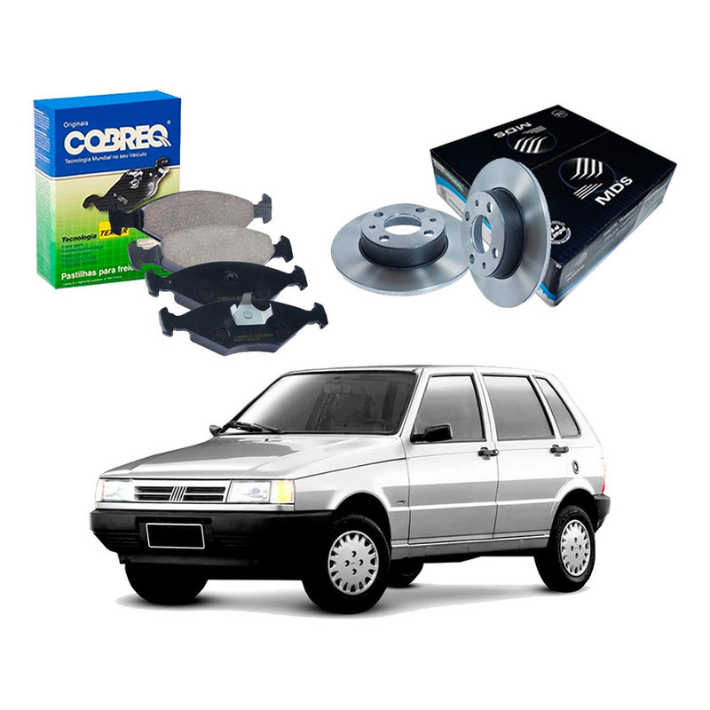 Kit Disco Pastilha Dianteiro Uno 1.0 1995 A 2003 em Oferta na Shopee