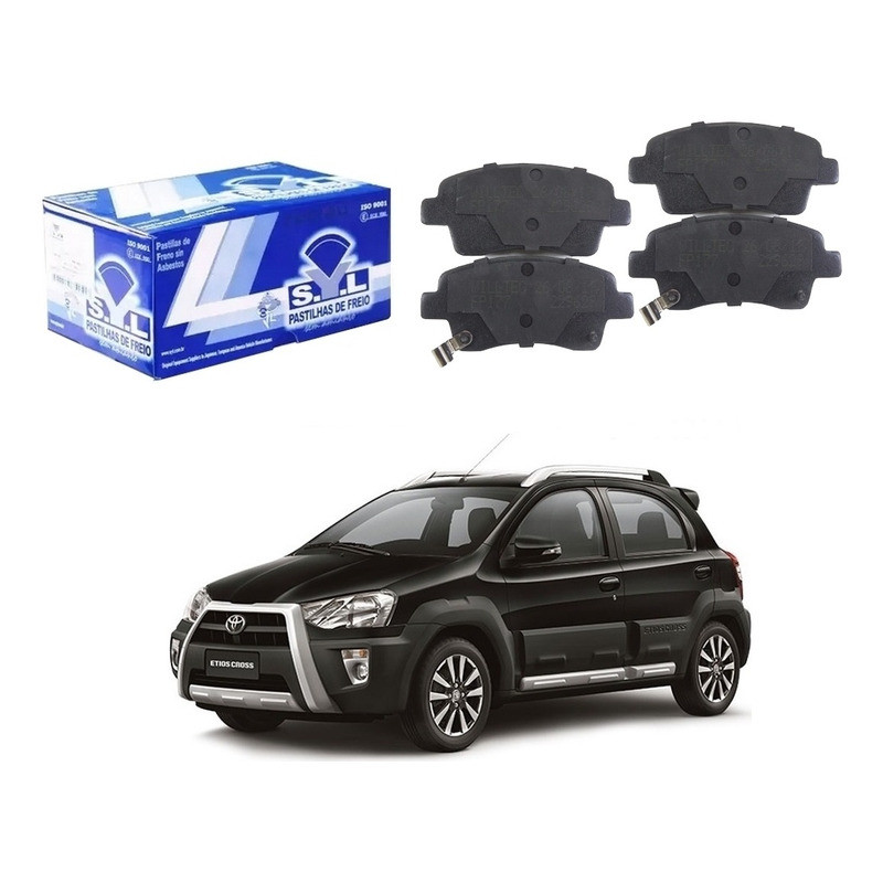 Pastilha Freio Dianteira, Etios Cross 1.5 2013 A 2018