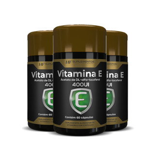 Vitamina E 400UI Alfa Tocoferol HF Suplementos 60 Caps Antioxidante Pele Saudável Sistema Imune em Oferta na Shopee