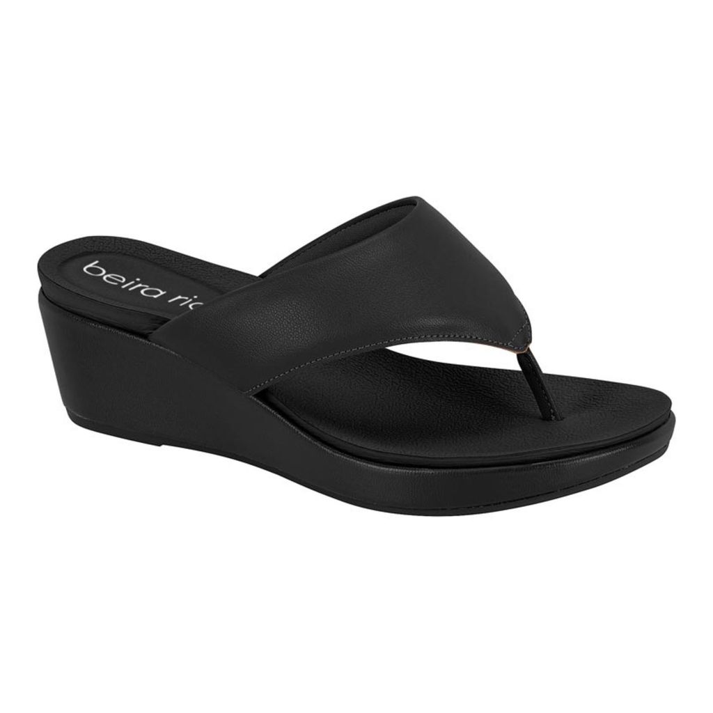 Sandália Feminina Tamanco Beira Rio Salto Anabela Plataforma Leve Confortável Chinelo Tendência Moda