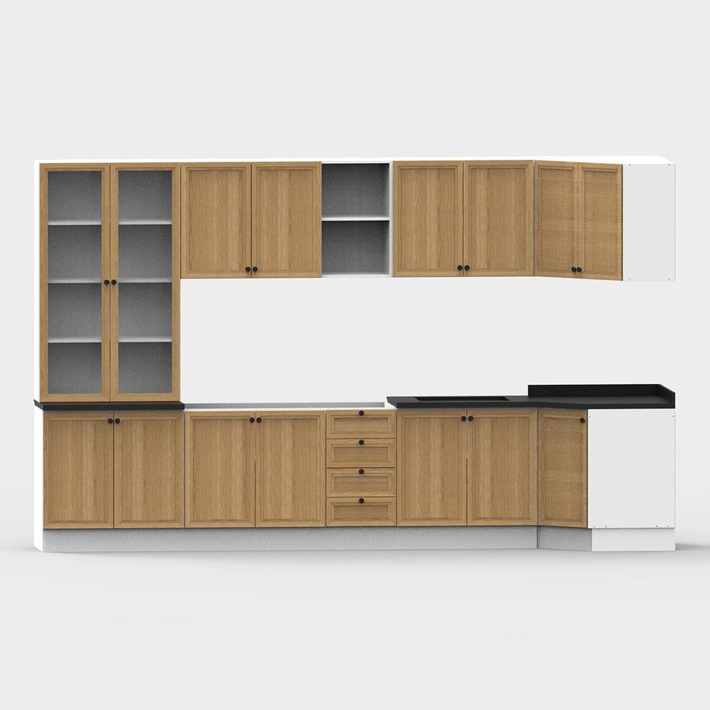 Armário Cozinha Completo Ditália Berlim 10 Pçs CV/BR B8