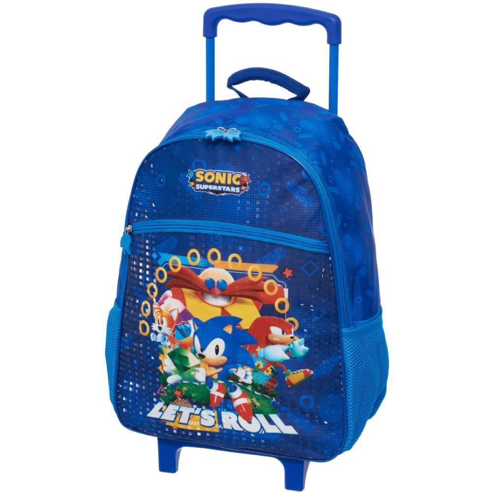 Mochila Infantil com Rodinha Sonic Superstars
